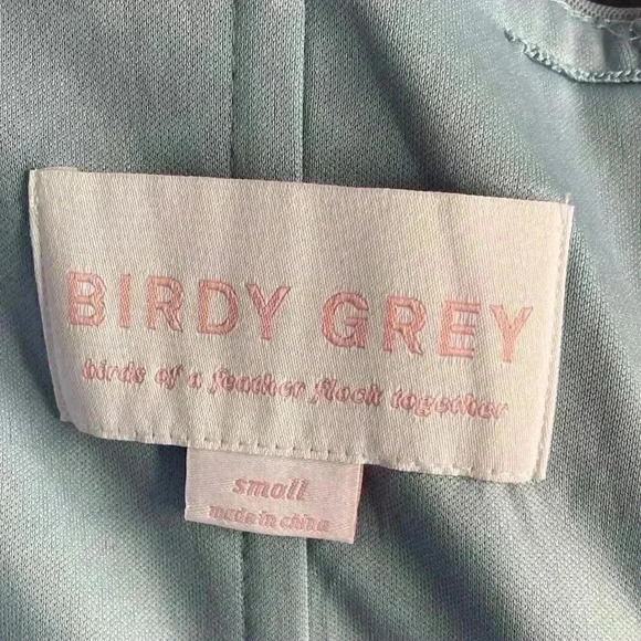 NEW! Birdy Grey CHRISTINA CONVERTIBLE DRESS in Dusty Blue Tulle Size Small - Picture 7 of 9